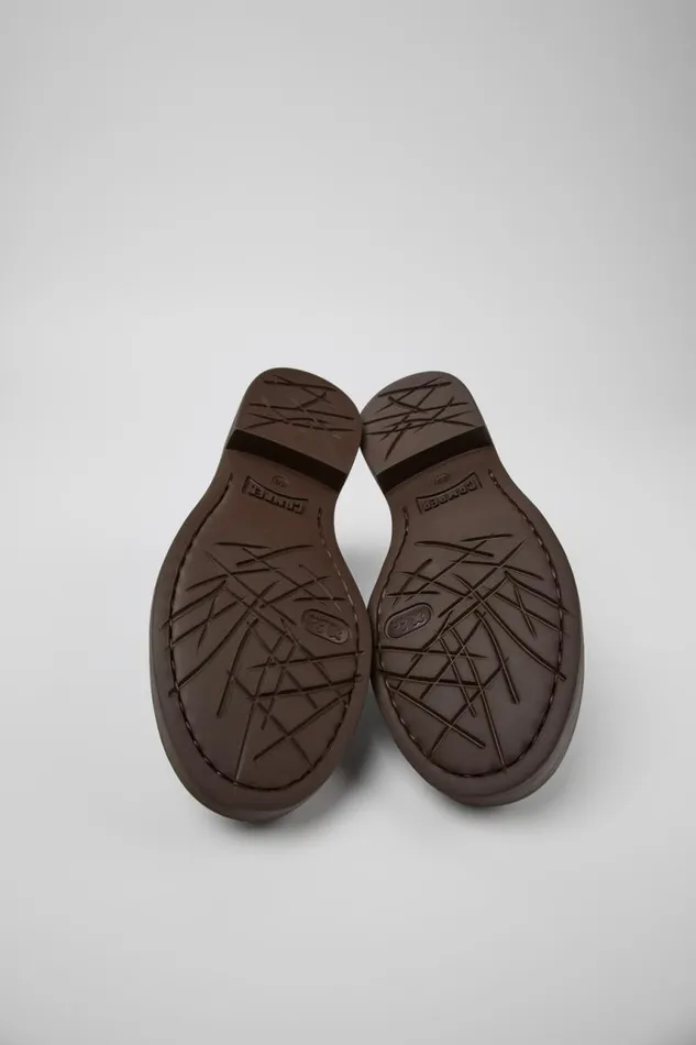 Women Camper Formal Shoes Dean Brown Leather Shoes Women Camper Formal Shoes Dean Brown Leather Shoes