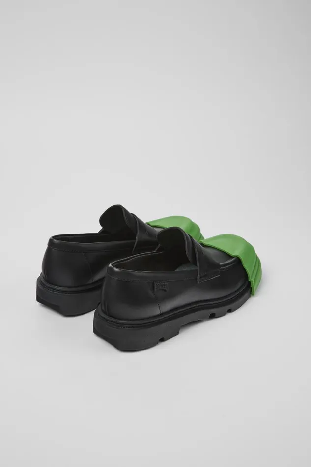 Women Camper Formal Shoes Junction Black Leather Loafer