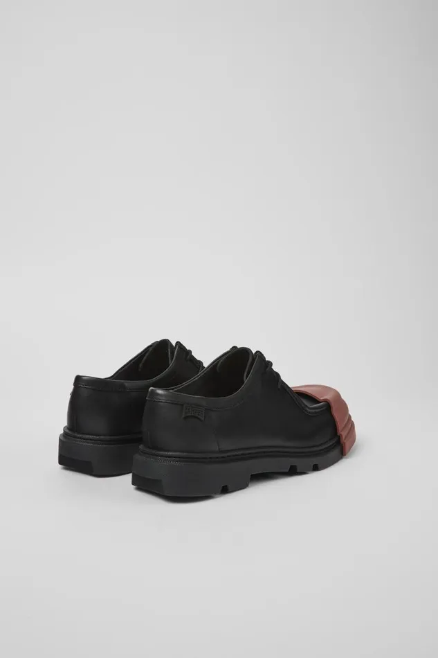 Women Camper Formal Shoes Junction Black Leather Wallabee Shoe
