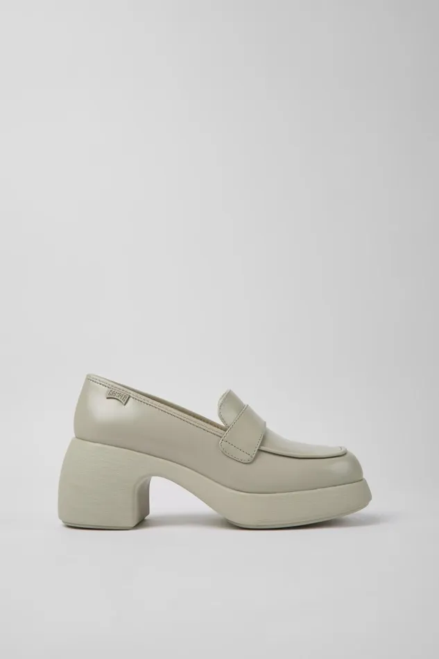 Women Camper Formal Shoes Thelma Gray Leather Shoes Women Camper Formal Shoes Thelma Gray Leather Shoes