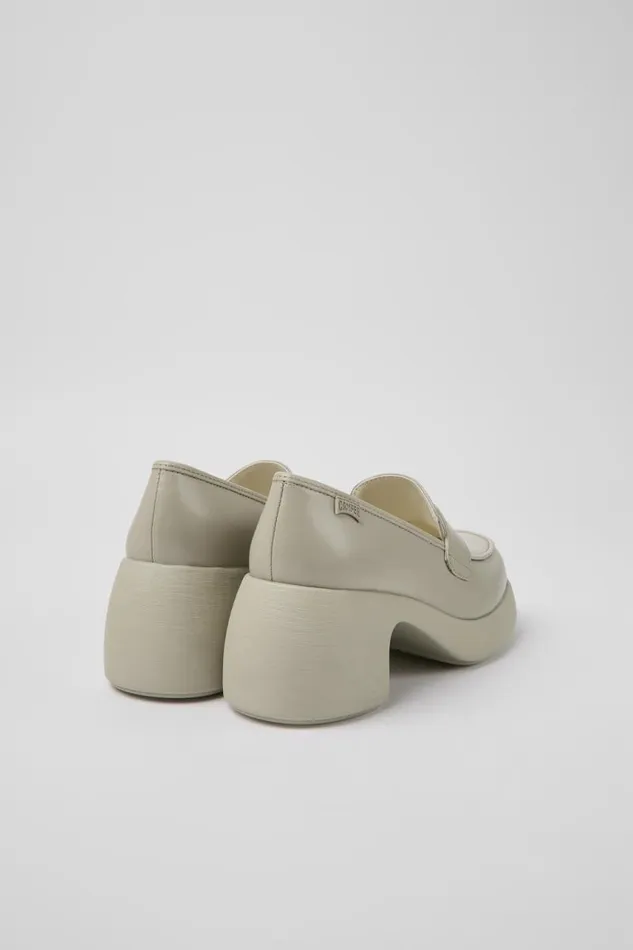 Women Camper Formal Shoes Thelma Gray Leather Shoes Women Camper Formal Shoes Thelma Gray Leather Shoes