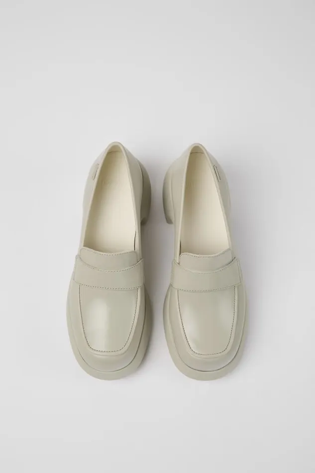 Women Camper Formal Shoes Thelma Gray Leather Shoes Women Camper Formal Shoes Thelma Gray Leather Shoes