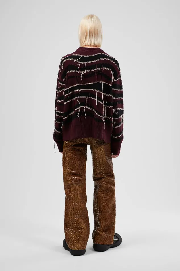Women Camper Knit Melange Knit Sweater Brown Organic Cotton Knit Sweater Women Camper Knit Melange Knit Sweater Brown Organic Cotton Knit Sweater
