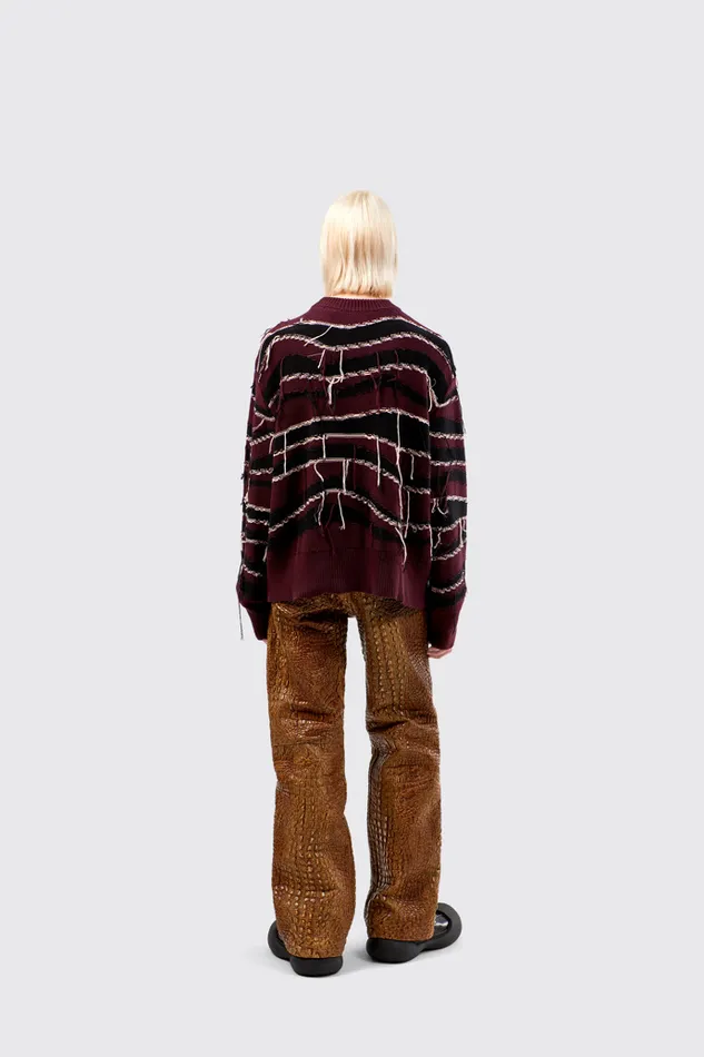 Women Camper Knit Melange Knit Sweater Brown Organic Cotton Knit Sweater Women Camper Knit Melange Knit Sweater Brown Organic Cotton Knit Sweater