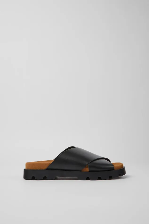 Women Camper Sandals Brutus Sandal Black Leather Sandals Women Camper Sandals Brutus Sandal Black Leather Sandals