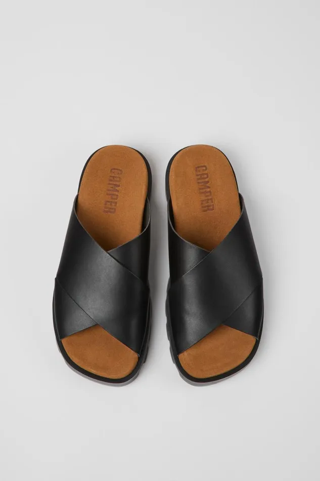 Women Camper Sandals Brutus Sandal Black Leather Sandals Women Camper Sandals Brutus Sandal Black Leather Sandals