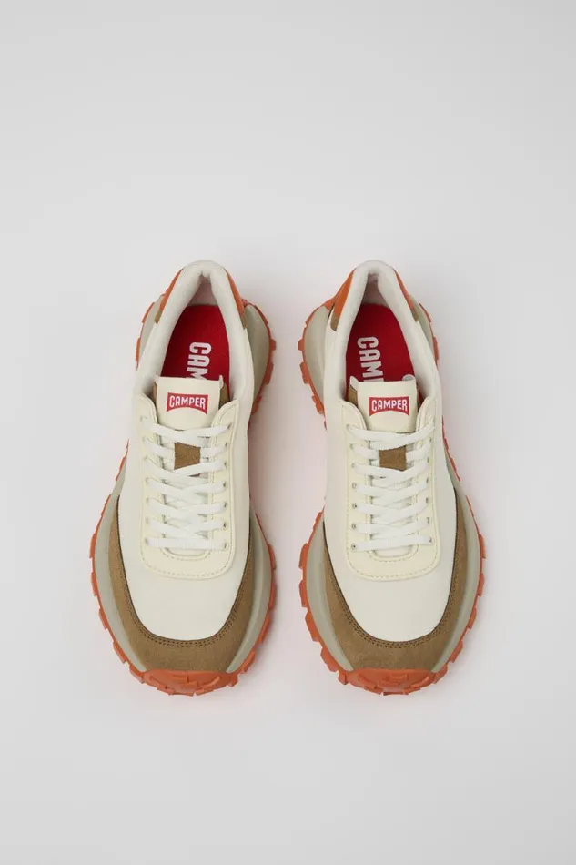 Women Camper Sneakers Drift Trail VIBRAM White Textile And Nubuck Sneakers Women Camper Sneakers Drift Trail VIBRAM White Textile And Nubuck Sneakers