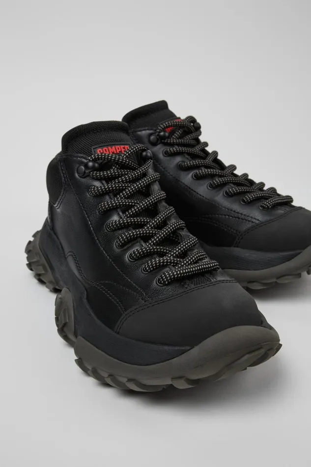 Women Camper Sneakers Karst Trek GORETEX Black Ankle Boots
