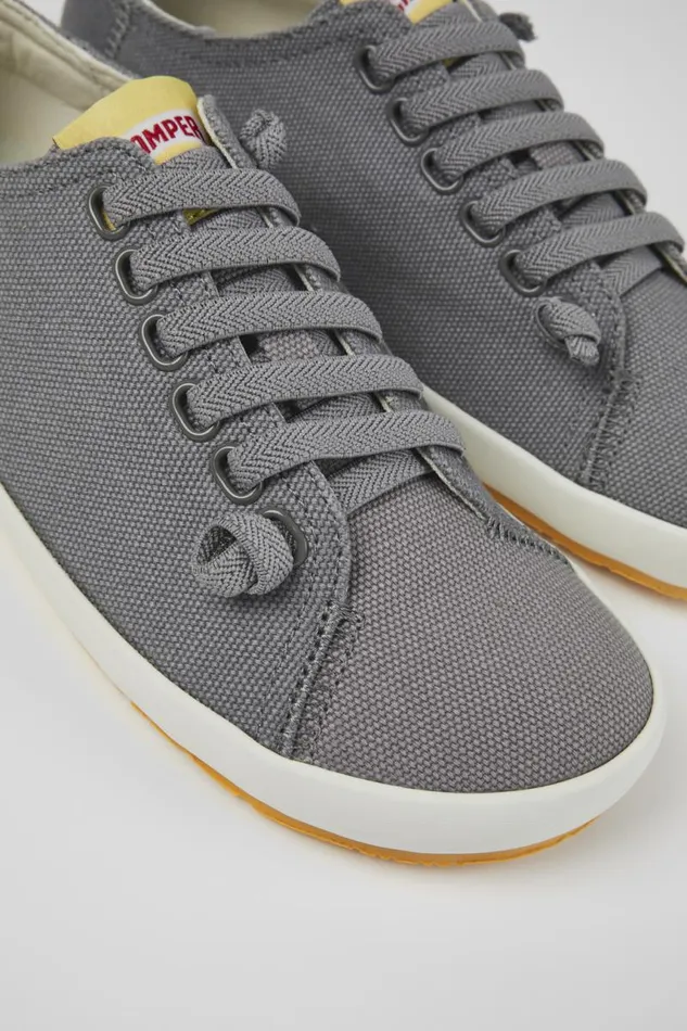 Women Camper Sneakers Peu Rambla Gray Textile Sneaker