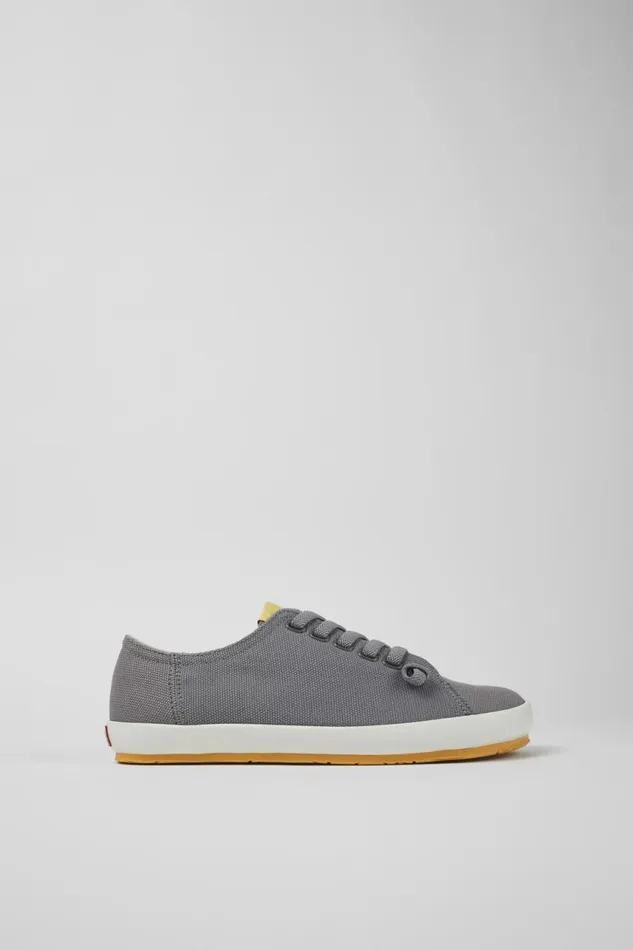 Women Camper Sneakers Peu Rambla Gray Textile Sneaker
