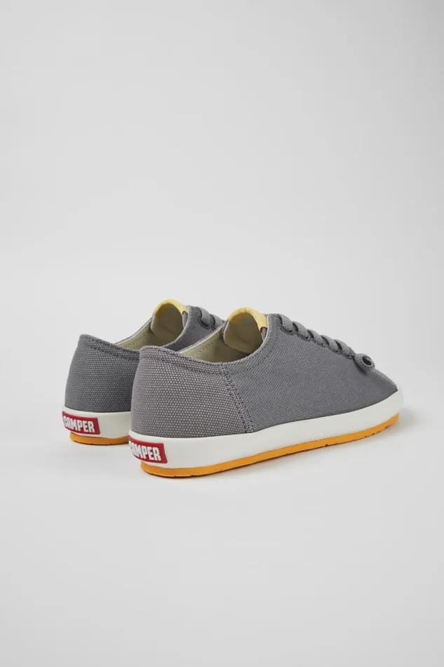 Women Camper Sneakers Peu Rambla Gray Textile Sneaker