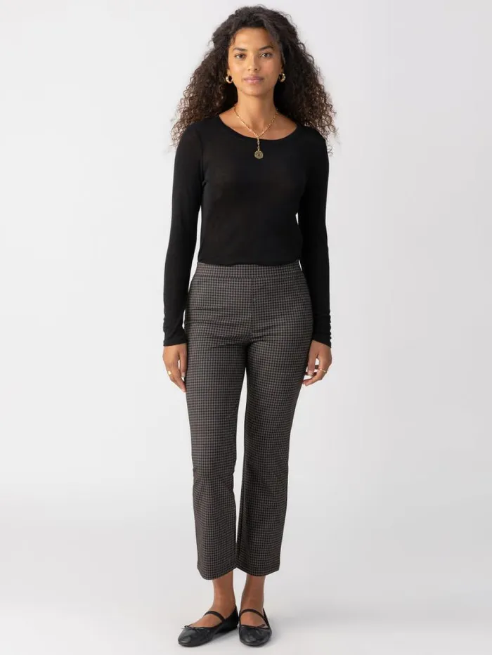 Women Carnaby Kick Crop SemiHigh Rise Legging Shadow Check Sanctuary Clothing Pants