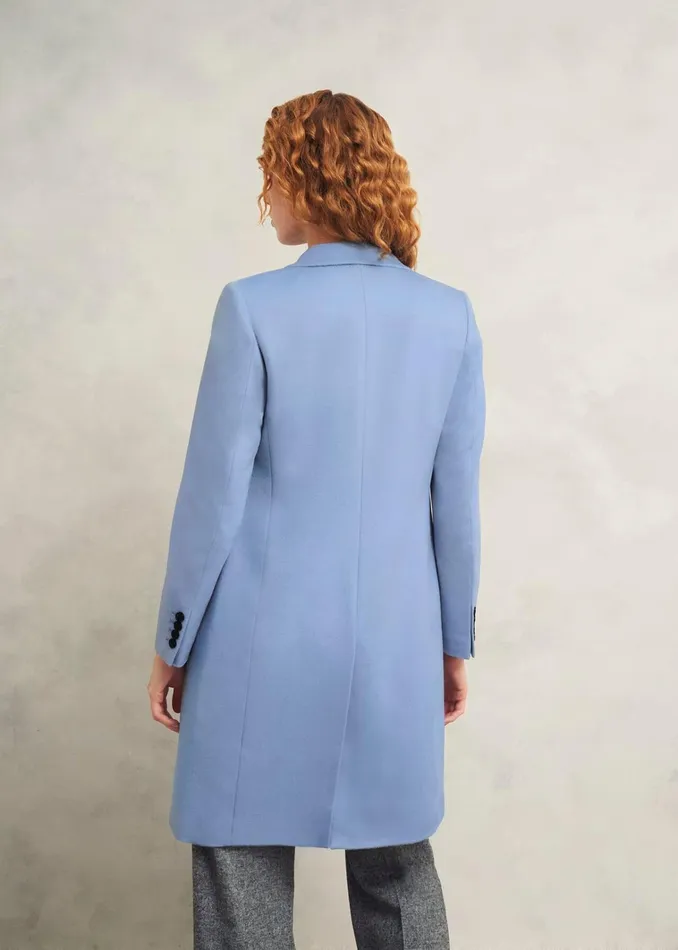 Women Cavendish Wool Coat Pale Blue Hobbs Coats and Jackets