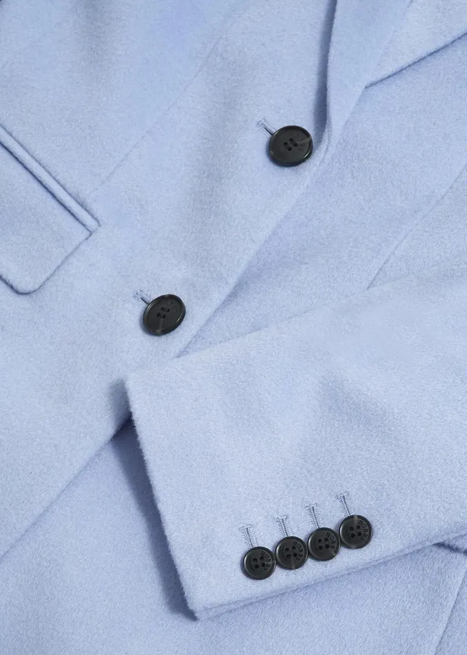 Women Cavendish Wool Coat Pale Blue Hobbs Coats and Jackets