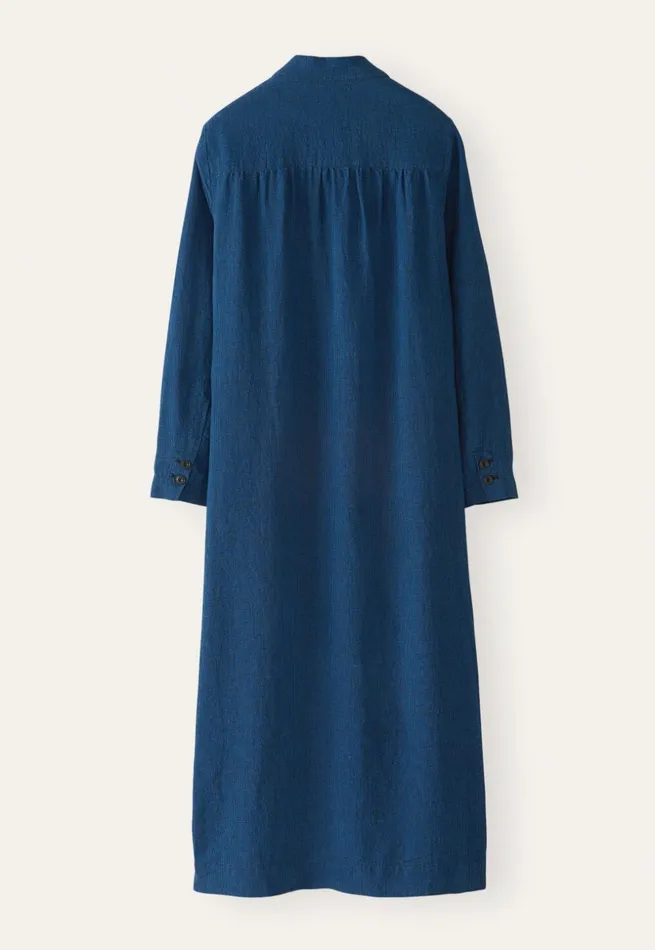 Women Coatdress Blue Black Poetry Fashion Jackets and Coats