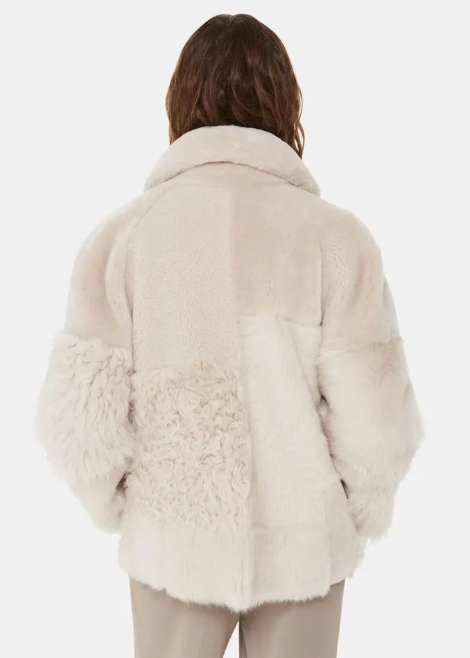 Women Coats and Jackets Whistles Ivory Hema Shearling Coat
