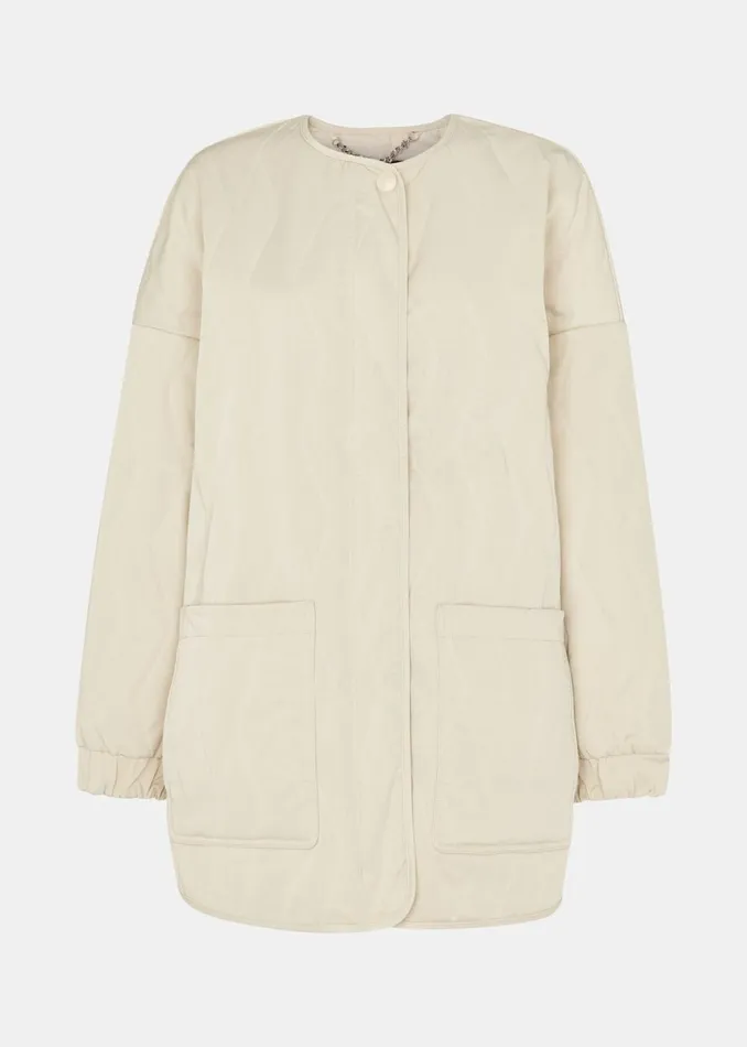 Women Coats and Jackets Whistles Neutral Esther Quilted Coat