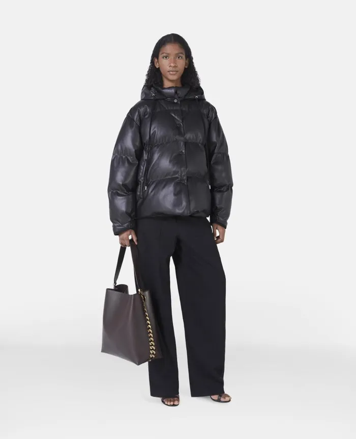 Women Coats And Jackets Stella McCartney Alter Mat Short Puffer Coat Black