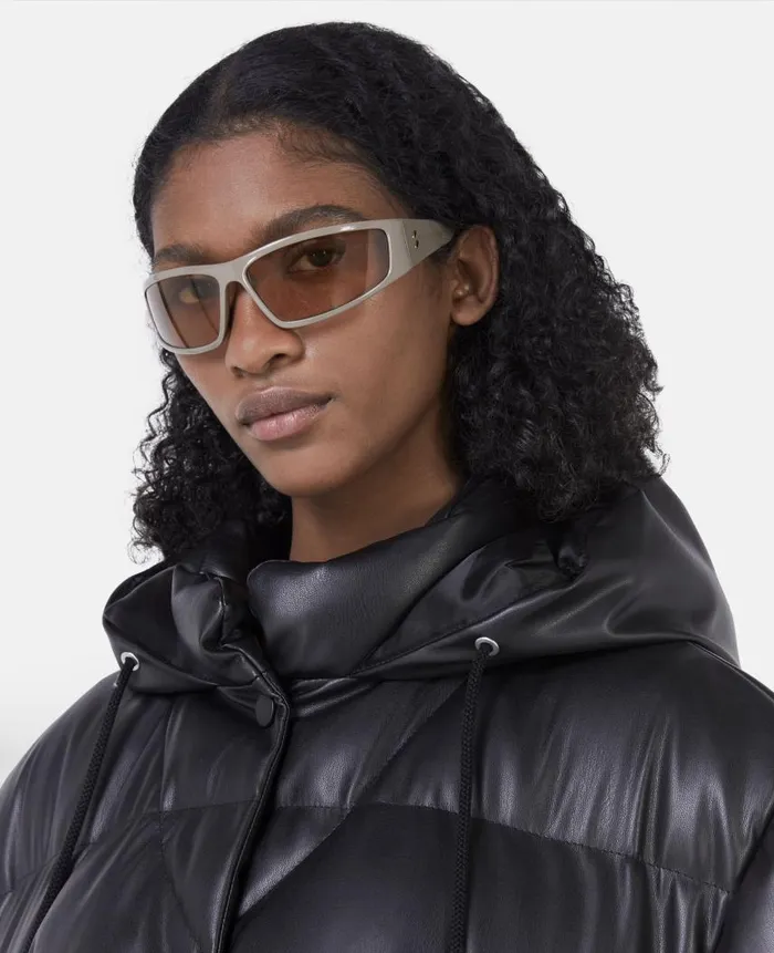 Women Coats And Jackets Stella McCartney Alter Mat Short Puffer Coat Black