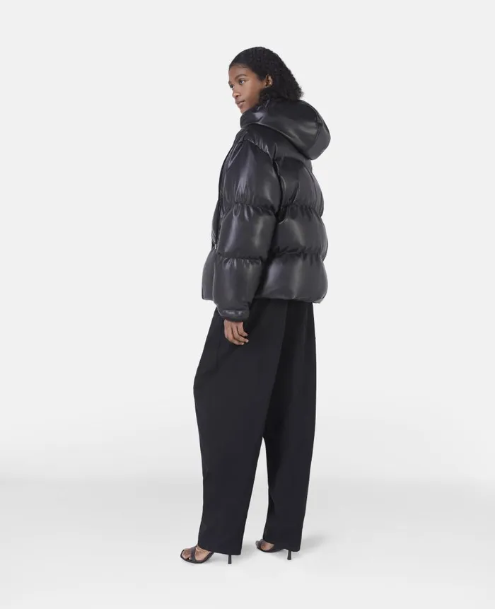 Women Coats And Jackets Stella McCartney Alter Mat Short Puffer Coat Black