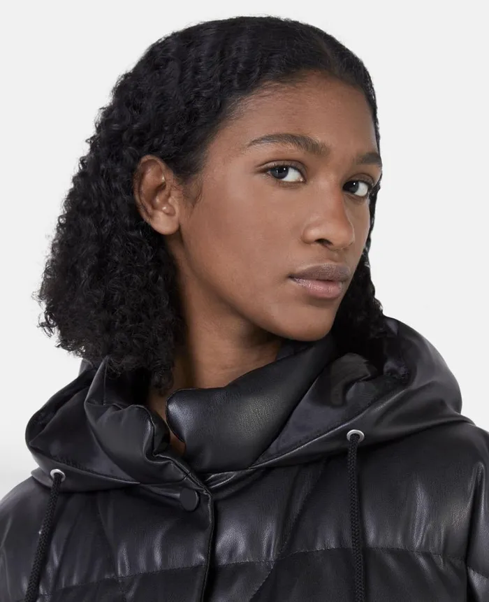 Women Coats And Jackets Stella McCartney Alter Mat Short Puffer Coat Black