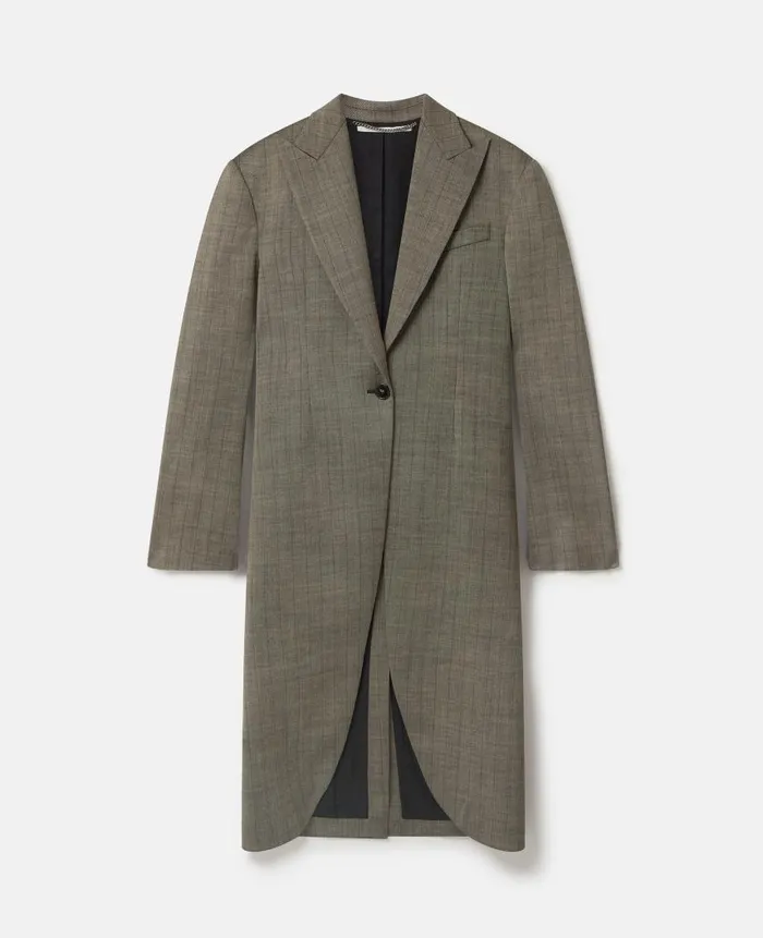 Women Coats And Jackets Stella McCartney Pinstripe Wool Coat Pinstripe