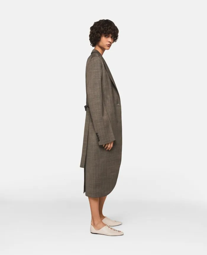 Women Coats And Jackets Stella McCartney Pinstripe Wool Coat Pinstripe