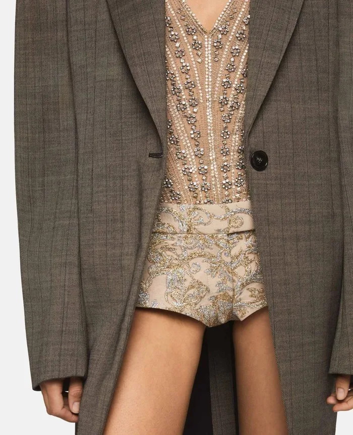 Women Coats And Jackets Stella McCartney Pinstripe Wool Coat Pinstripe