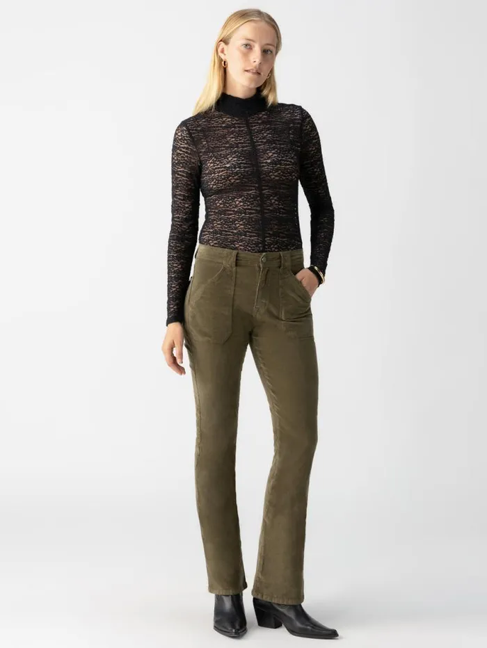 Women Corduroy Hayden Bootcut Standard Rise Pant Burnt Olive Sanctuary Clothing Pants