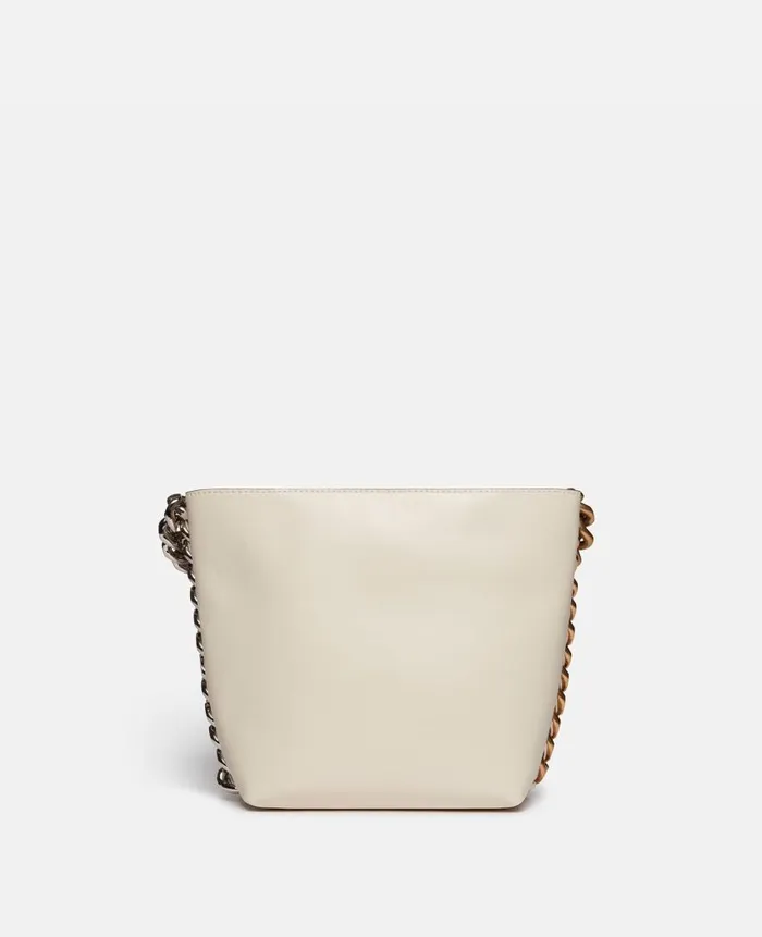 Women Crossbody Bags Stella McCartney Frayme Bucket Bag Pure White