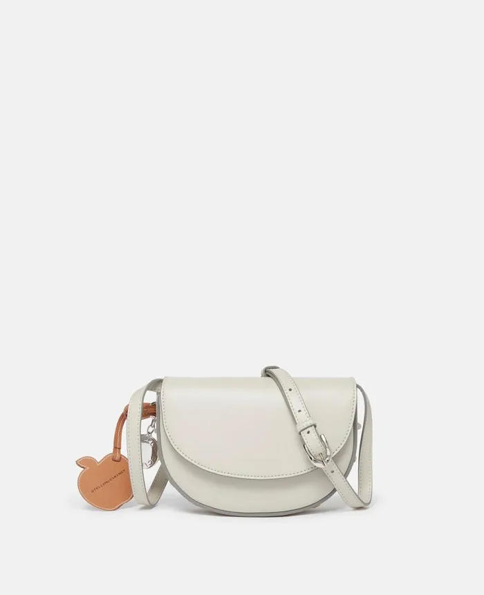 Women Crossbody Bags Stella McCartney Frayme Whipstitch Small Shoulder Bag Clay White Women Crossbody Bags Stella McCartney Frayme Whipstitch Small Shoulder Bag Clay White