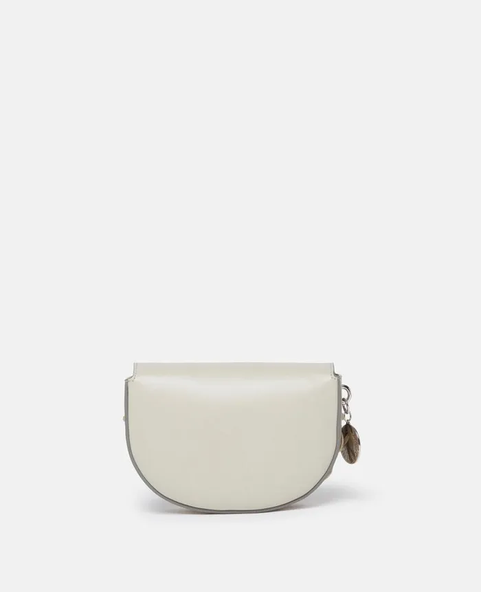 Women Crossbody Bags Stella McCartney Frayme Whipstitch Small Shoulder Bag Clay White