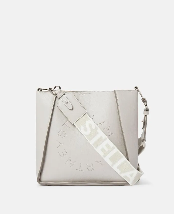 Women Crossbody Bags Stella McCartney Logo Crossbody Bag Fog Grey