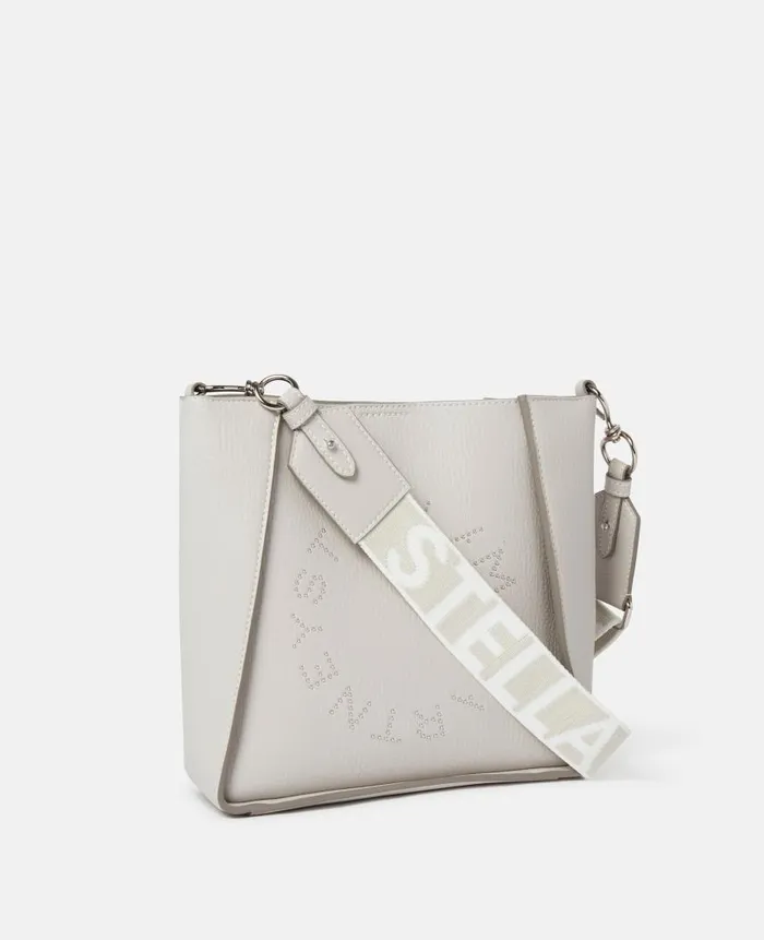 Women Crossbody Bags Stella McCartney Logo Crossbody Bag Fog Grey