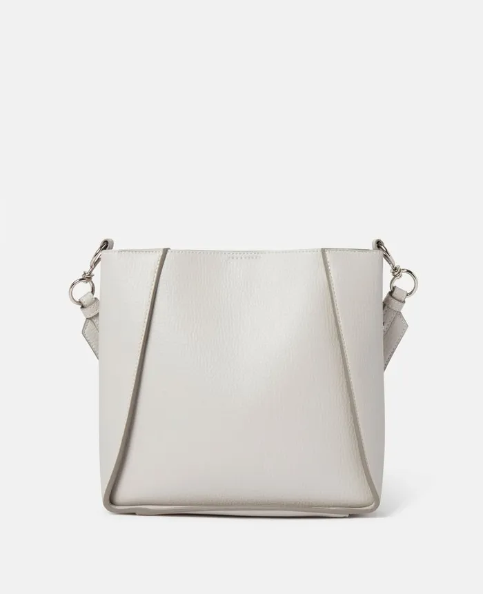 Women Crossbody Bags Stella McCartney Logo Crossbody Bag Fog Grey