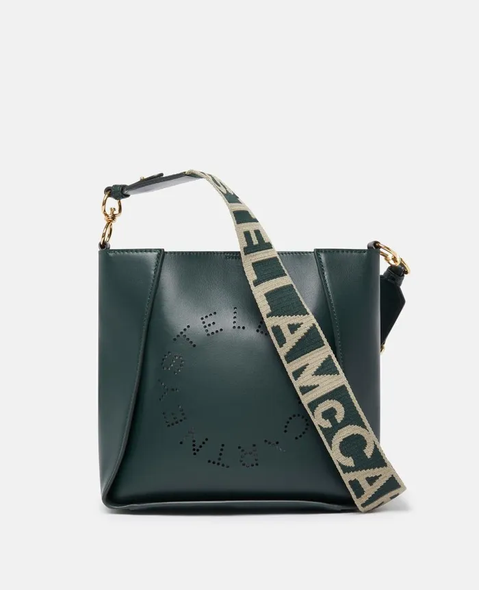 Women Crossbody Bags Stella McCartney Logo Crossbody Bag Pine Green