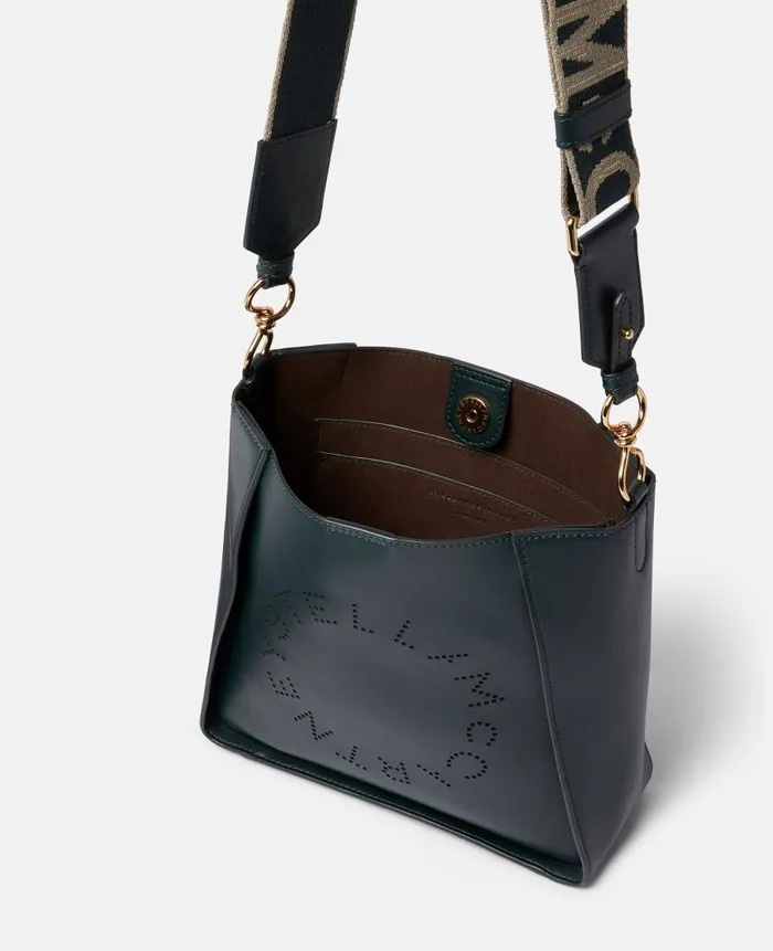 Women Crossbody Bags Stella McCartney Logo Crossbody Bag Pine Green