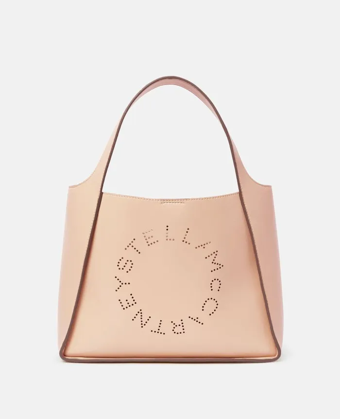 Women Crossbody Bags Stella McCartney Logo Crossbody Tote Bag Powder