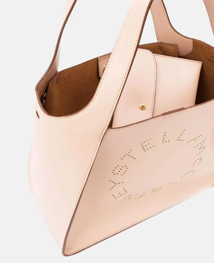 Women Crossbody Bags Stella McCartney Logo Crossbody Tote Bag Powder
