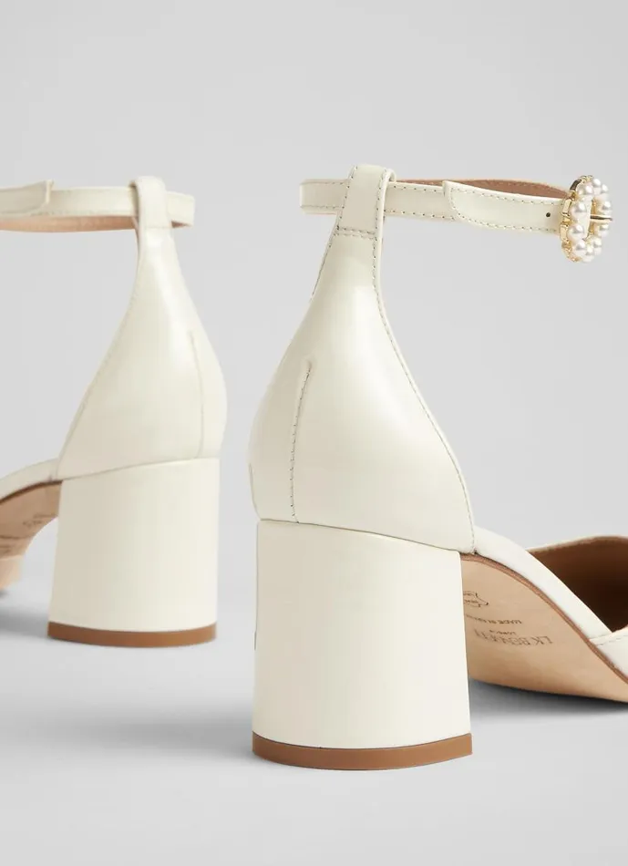 Women Darling Cream Patent Leather Pearl Buckle D039orsay Courts White LKBennett Court Shoes Women Darling Cream Patent Leather Pearl Buckle D039orsay Courts White LKBennett Court Shoes