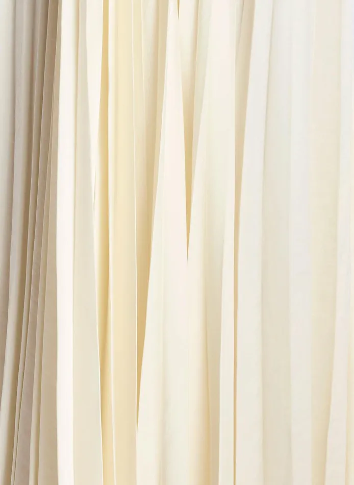 Women Dresses ALC Alejandra Satin Pleated Dress Whisper White