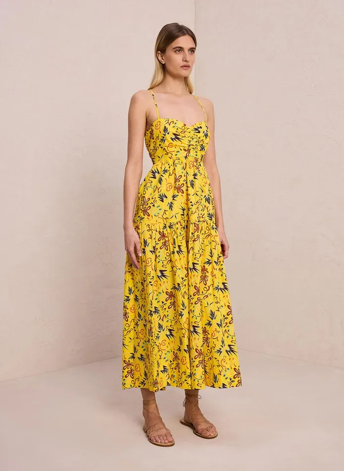 Women Dresses ALC Arit Cotton Midi Dress Sole Multi