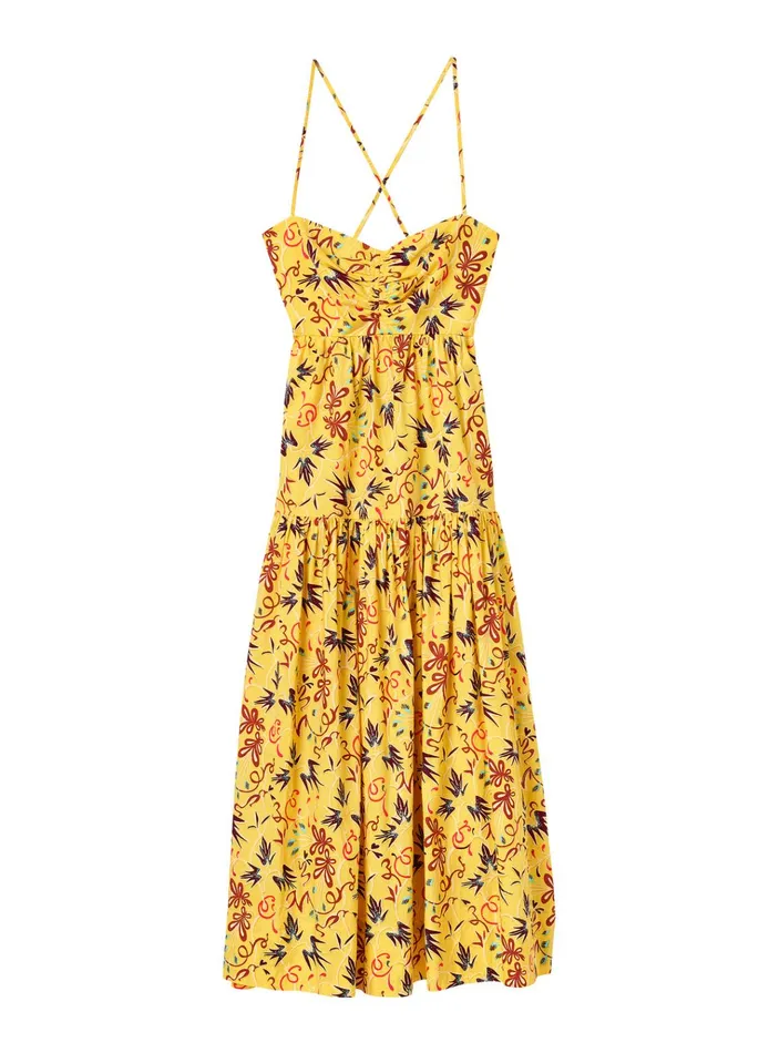 Women Dresses ALC Arit Cotton Midi Dress Sole Multi