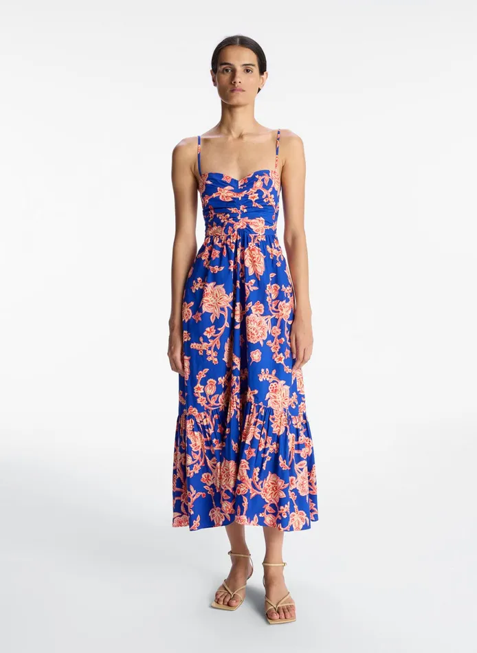 Women Dresses ALC Lilah Cotton Midi Dress Regal Multi