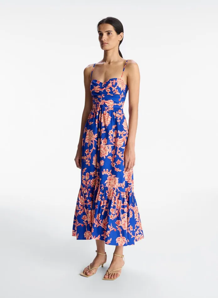 Women Dresses ALC Lilah Cotton Midi Dress Regal Multi