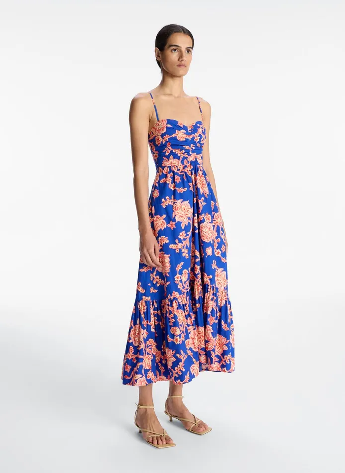 Women Dresses ALC Lilah Cotton Midi Dress Regal Multi