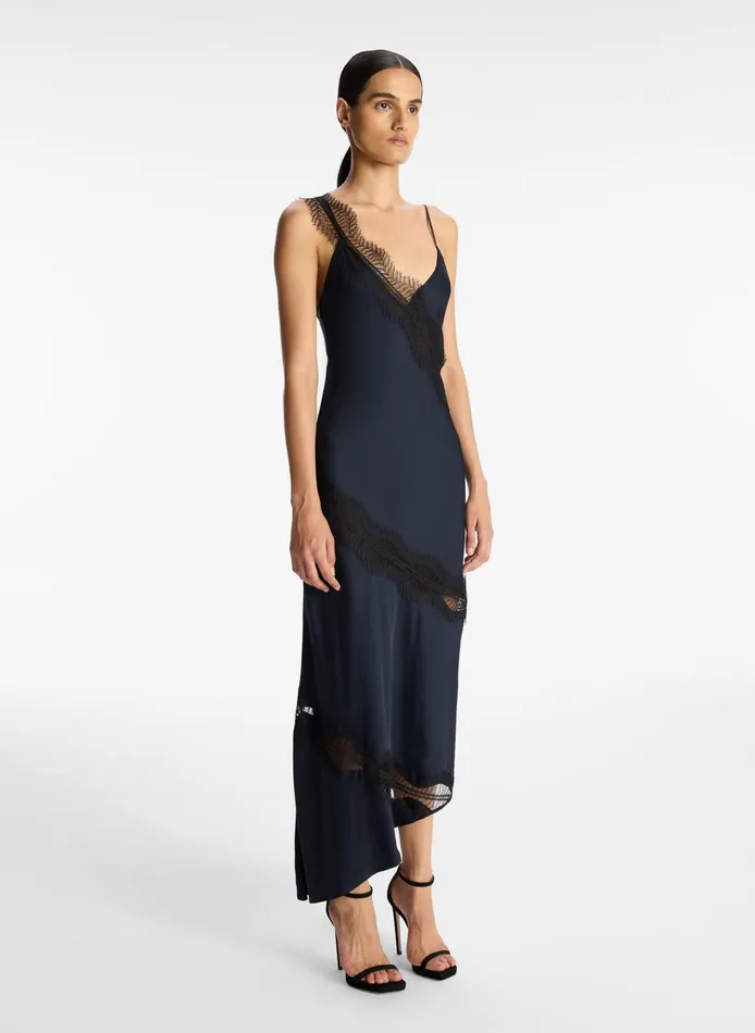 Women Dresses ALC Soleil Lace Midi Dress Dark Sapphireblack