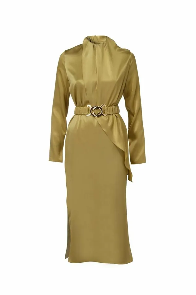 Women Dresses DODO BAR OR Berna Dress Olive Green
