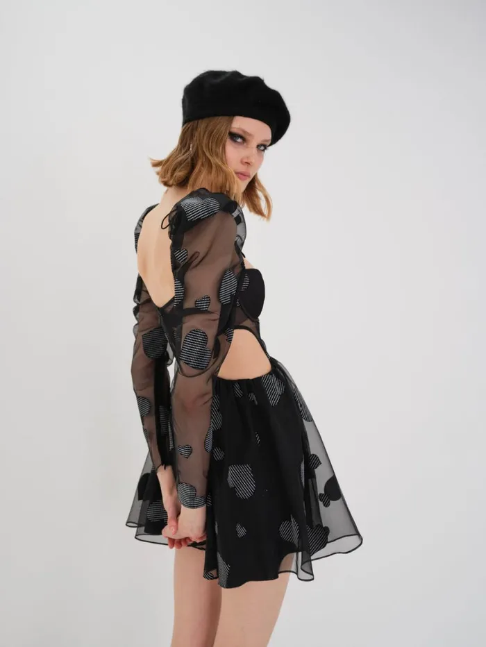 Women Dresses For Love and Lemons Alexandra Long Sleeve Mini Dress Black Women Dresses For Love and Lemons Alexandra Long Sleeve Mini Dress Black