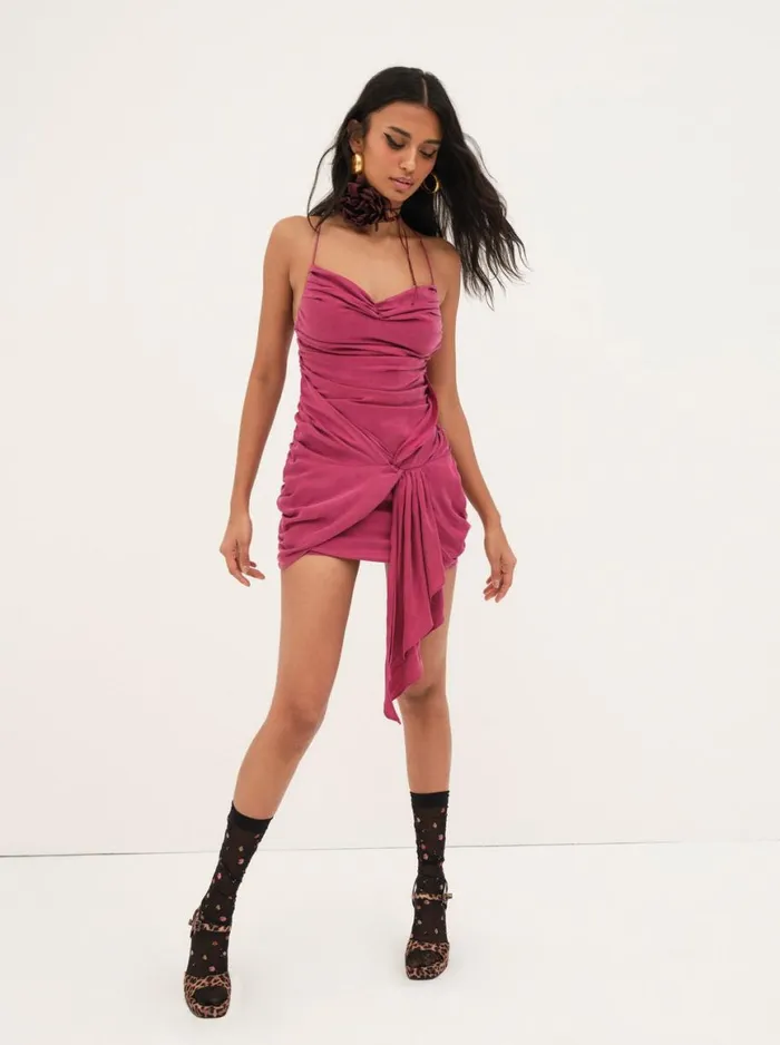Women Dresses For Love and Lemons Allie Mini Dress Pink